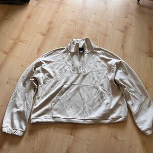 Spyder Cream Half-Zip Athletic Pullover